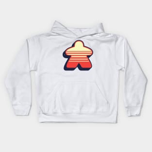 Retro Board Game Meeple Kids Hoodie